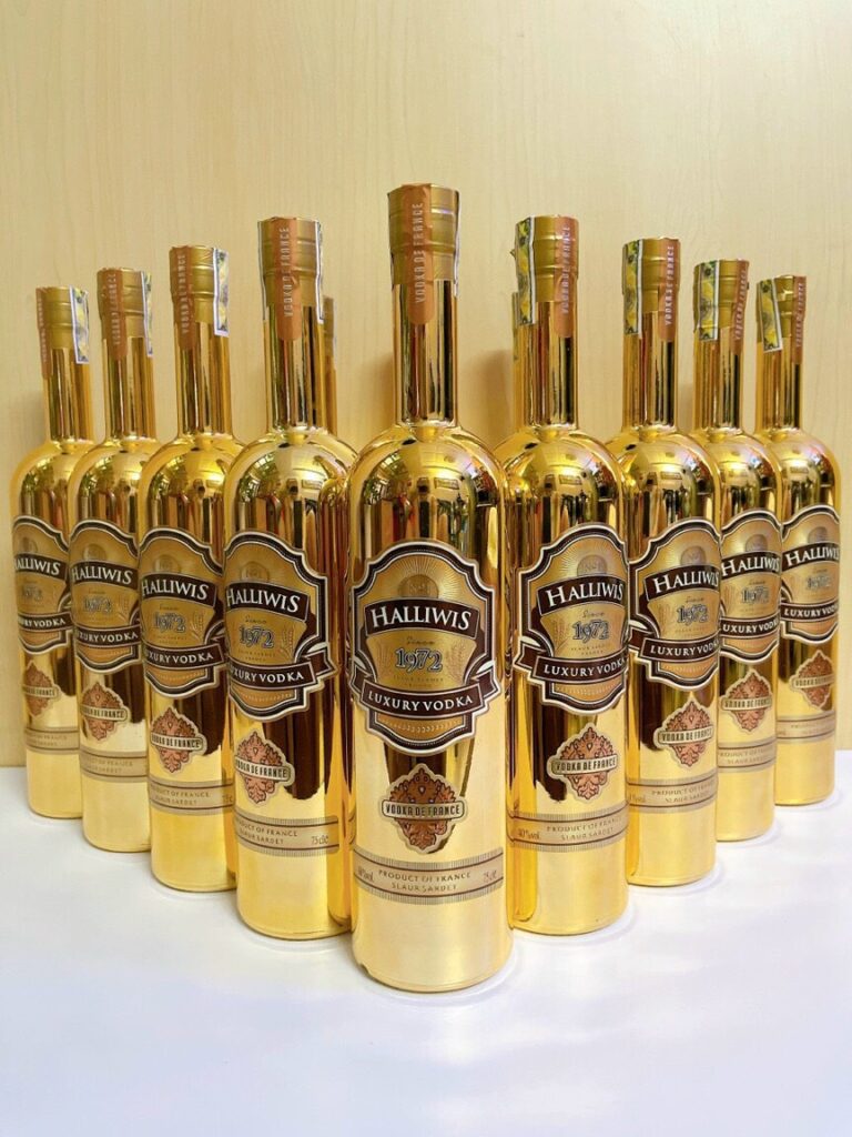 Rượu Vodka Haliwis chai vàng