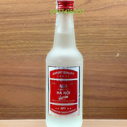 VODKA HÀ NỘI NHÃN ĐỎ CHAI MỜ (NHỎ)