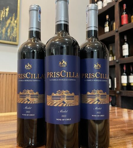 Rượu vang Chile Priscilla Merlot