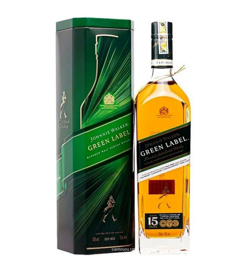 Rượu Johnnie Walker Green Label (Nhãn xanh lá cây)