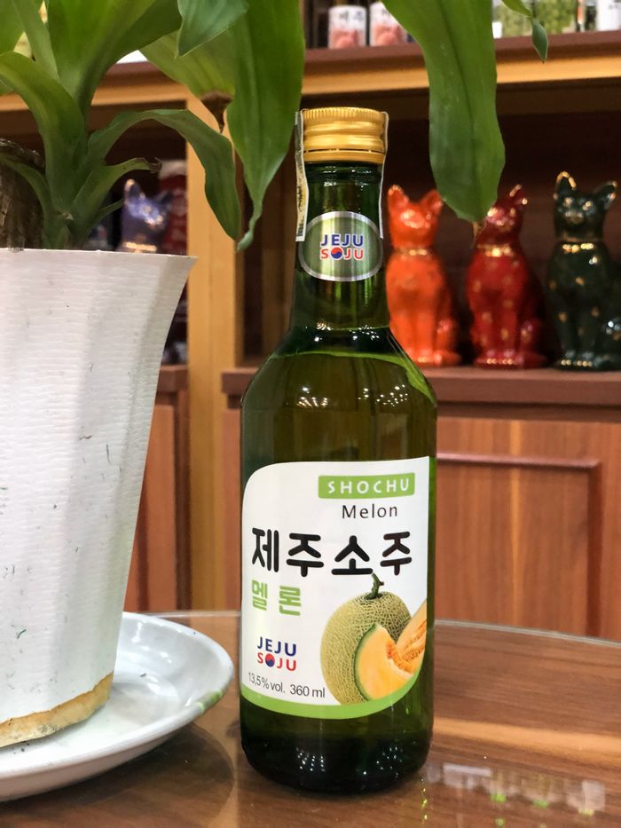 Rượu Sochu Jeju Soju SPT hương dưa lưới