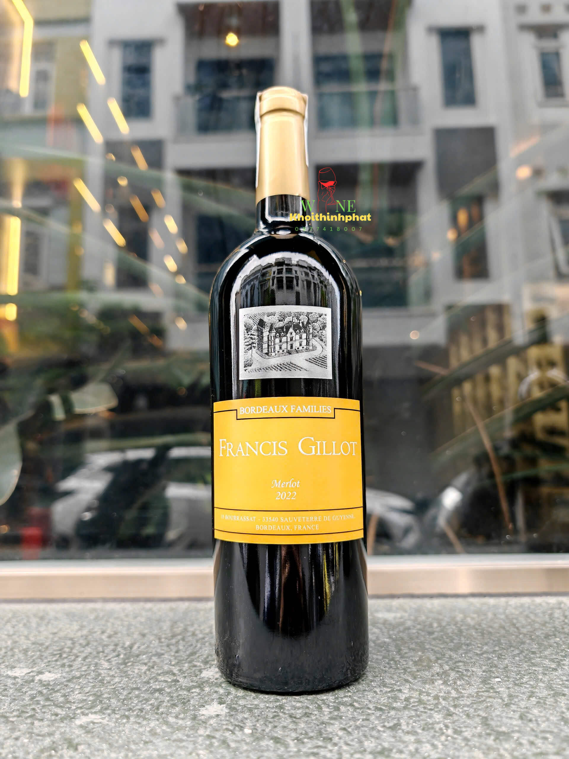 Rượu Vang Francis Gillot Merlot 750ml