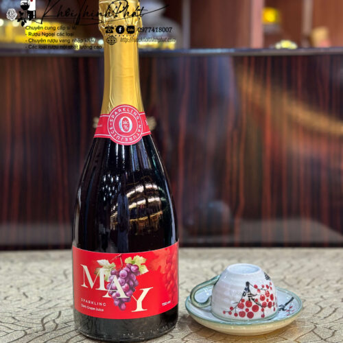 MAY Sparkling Dark Grape Juice – Nước ép nho có gas 0%